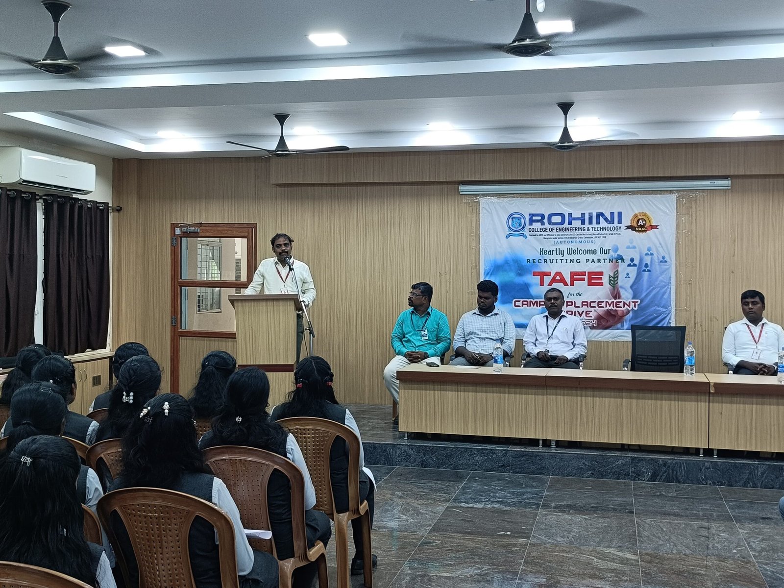 TAFE Campus Drive Success: 6 Students Hired from Rohini College – Best Placement Engineering College in Kanyakumari