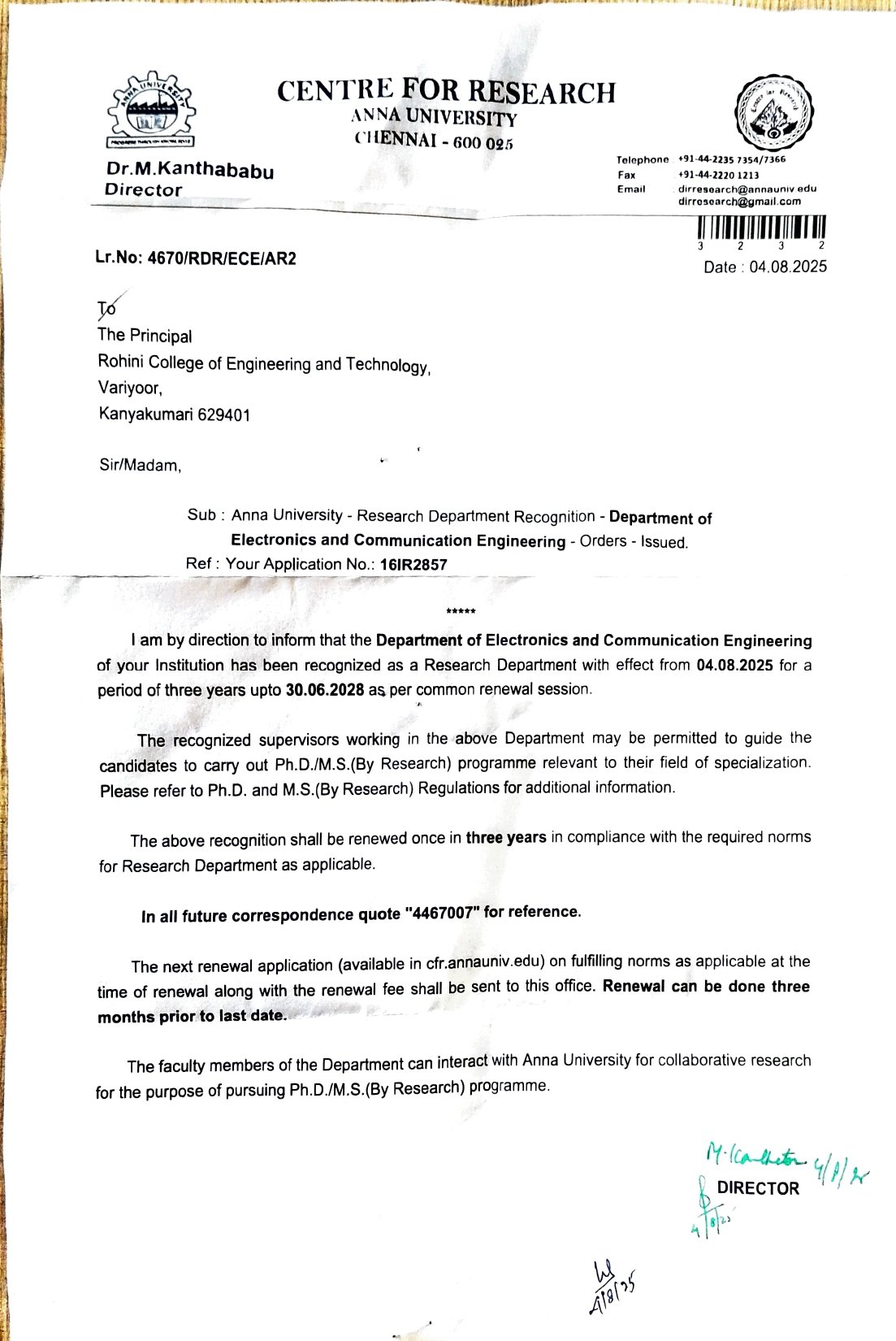 Anna University – Department of Electron...