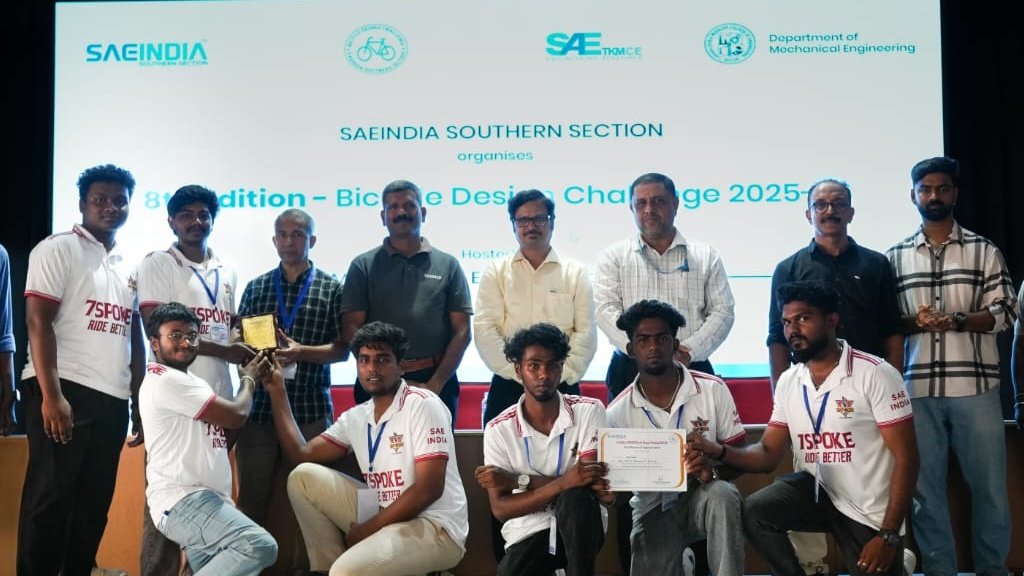 SAEIndia Bicycle Design Challenge 2026_Runner in CHAIRMAN Category Award