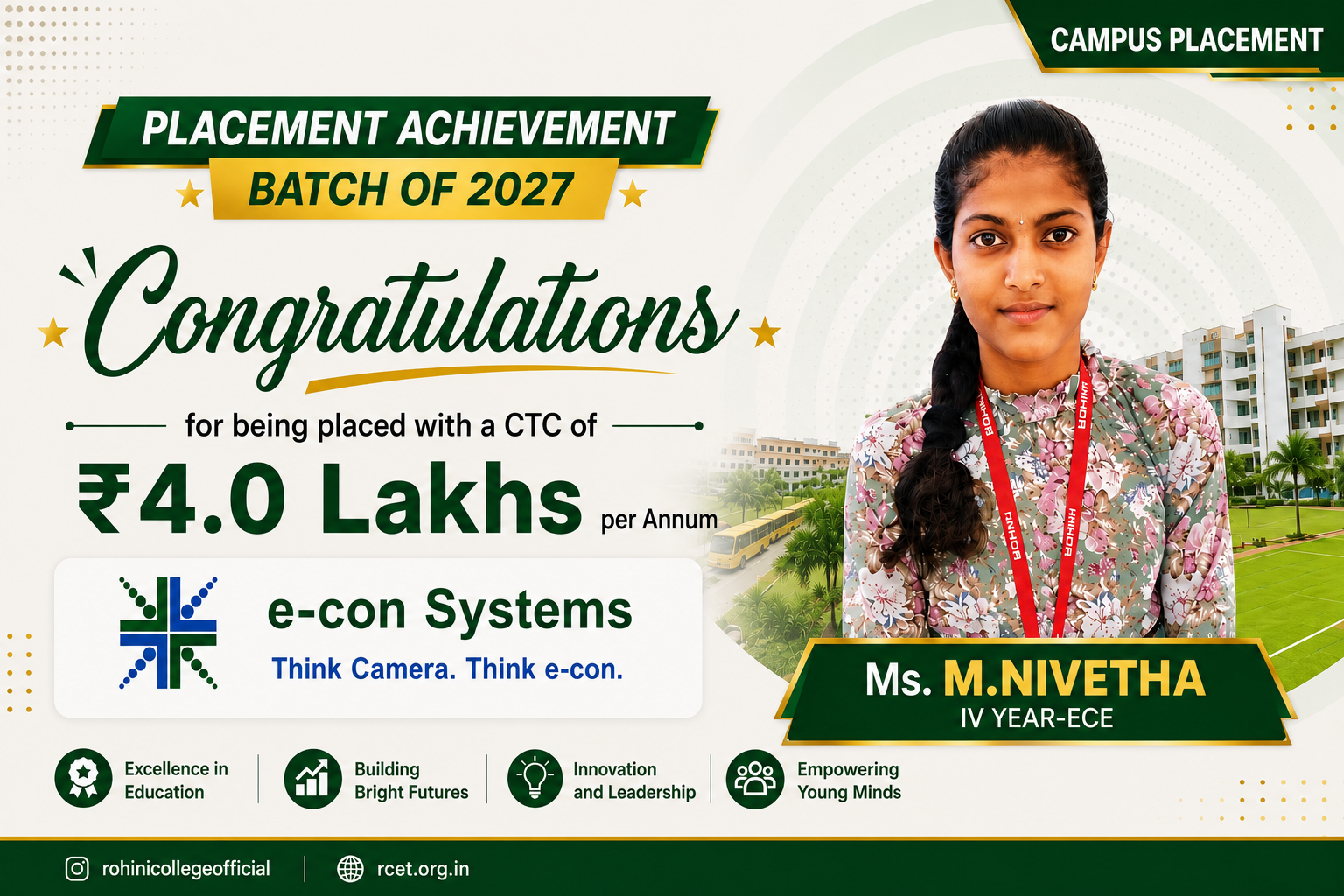 From Classroom to Career: A Placement Triumph!